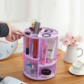 360 Rotating Makeup Organizer, Premium Cosmetic Organizer Foldable Cosmetic Rack for Dresser Vanity, Bathroom